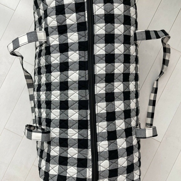 NWT vera bradley large duffel pearl buffalo check - Picture 5 of 9